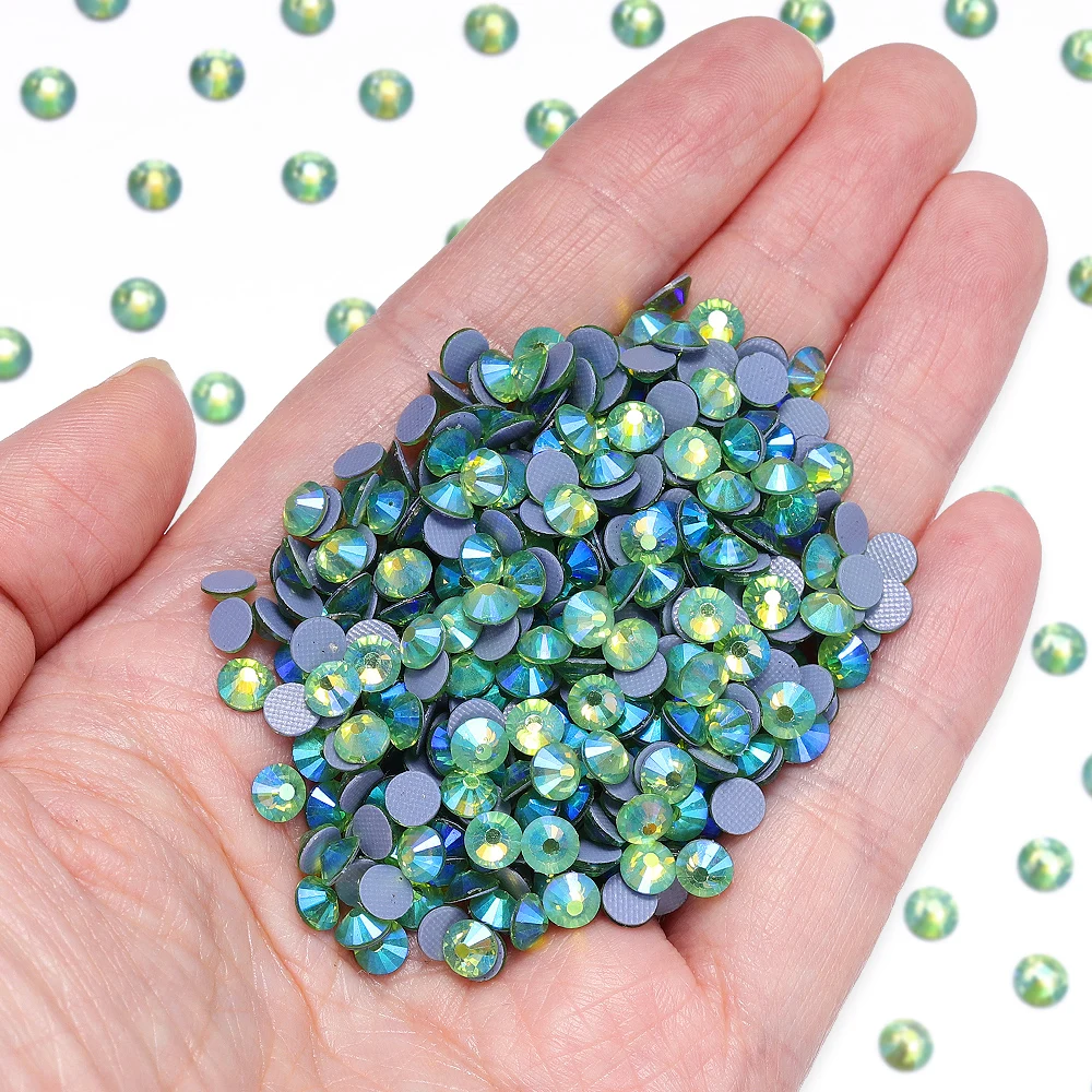 QIIY SS6-SS30 Multi-color Crystal AB Hot Fix Strass Kristall Super Glitter Strass Eisen Auf Strass Für Nail art Kleidungsstück – Detail 7