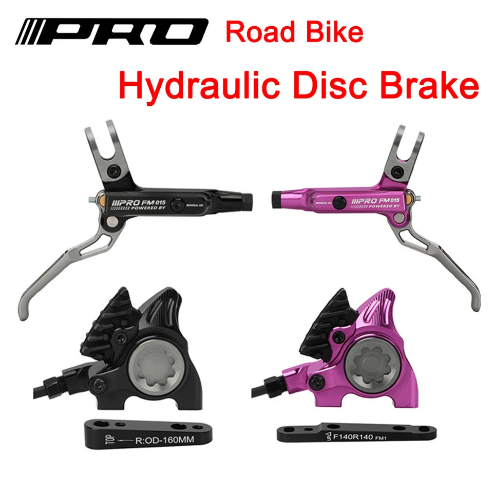 Iiipro 2ピストンロードバイク油圧ディスクブレーキキャリパーフラット