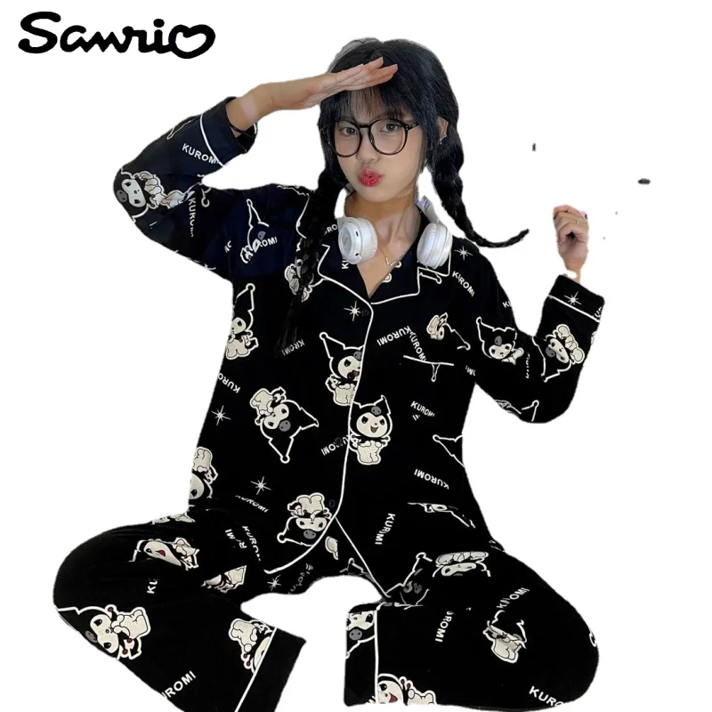 

Sanrio anime peripheral cartoon picture Kawaii Kulomi MY Melody home clothes ins creative pajamas couple outfit gift wholesale