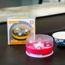 

New Decompression Running Ball Rolling Round Bead Plate Track Press Rotate Creative Stress Relief Toys Kinetic Toy