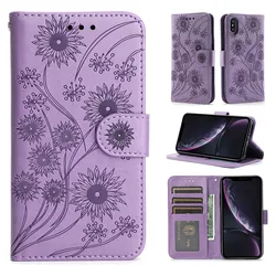 Leather Wallet Phone Case - Elegant Protective Back Cover for Honor X40 5G (PURPLE)