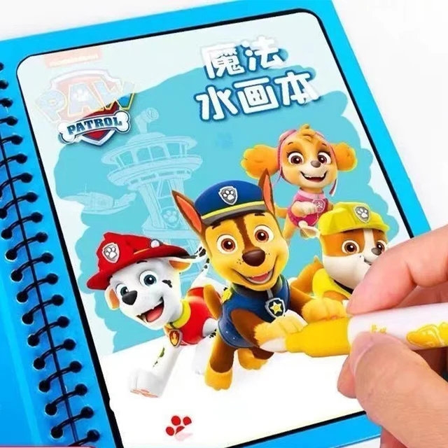 Paw Patrol Dog Water Painting Drawing Toys Graffiti Cartoon Figure Watercolour Magic Book  Coloring Book for Kid Birthday Gifts 4