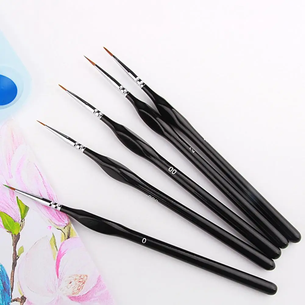 

Fine Detail Paint Brush Set Premium Synthetic Nylon Bristle Miniature Paint Brushes for Fine Art Models Fine Detailing Precision