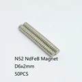 50PCS N52 D6x2mm
