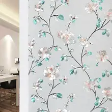 

Jasmine Flower Pattern Privacy Static Cling Window Glass Sticker Window Film Tint for Home Decor