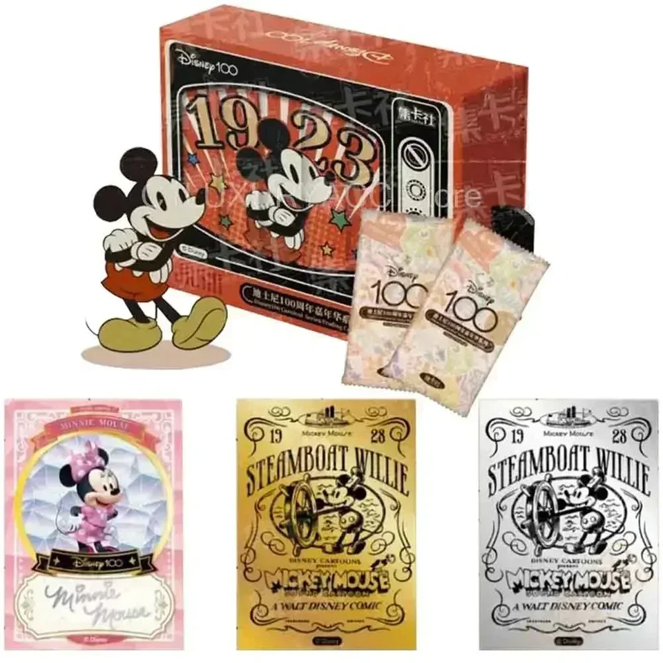 ミッキー プラスチックカード Genuine Disney 100 Carnival Series Trading Cards for