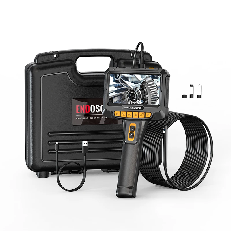 5.0 인치 스크린 내시경 방수 내시경 카메라 G10 Pro 1080P 산업용 검사 자동차 카메라 듀얼 렌즈 내시경