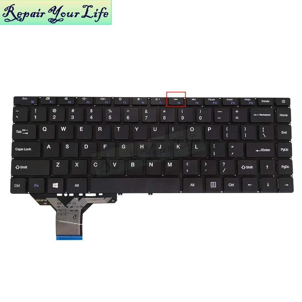 Teclado para Notebook Checo dos Eua para Teclast e Taidian f7 Plus Plus ii Teclado para Notebook Xk-hs122 Mb3181005 Pride-k3893 Yms0177-c
