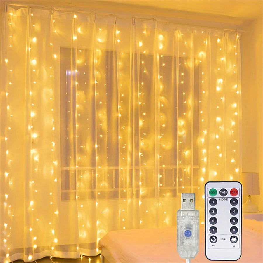 إضاءة ستارة LED بريموت – USB - صورة 4