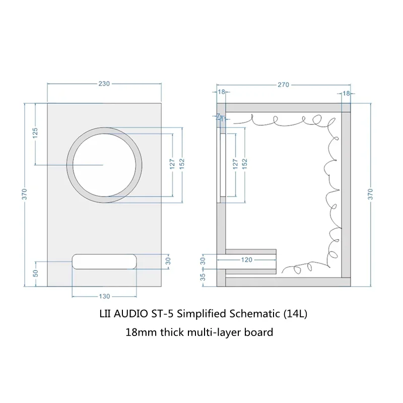 LII AUDIO ST5 5-inch Aluminum Basin Full Frequency Speaker 40W/8ohm (1PCS) 6