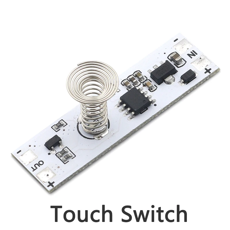 Sensor de varredura de curta distância, interruptor de sensor de toque capacitivo, módulo de interruptor de sensor de movimento pir, tensão constante 3a para casa inteligente
