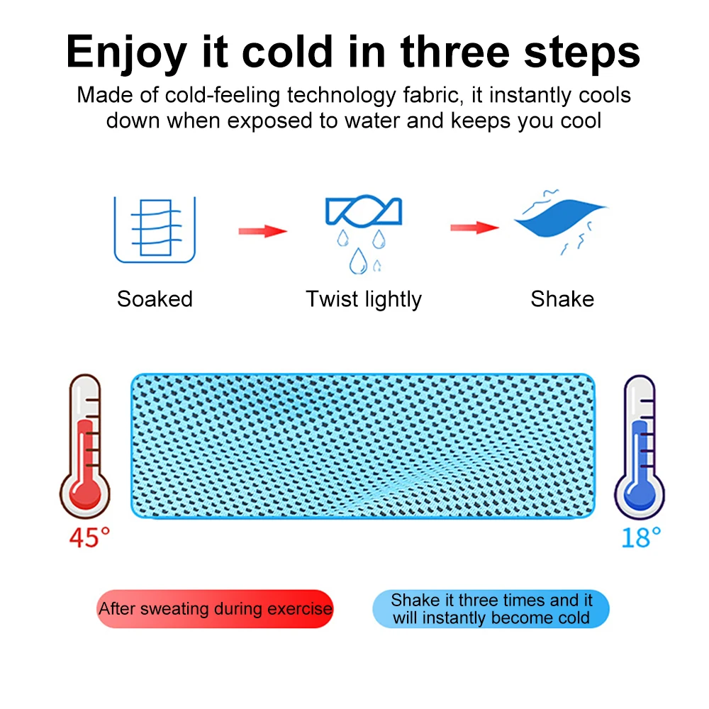 Outdoor Microfiber Quick Drying Sports Outdoor Hiking Cooling Ice Towel Sports Fitness Swimming Compact Travel Cool Towel Campin microfiber towel sports towel