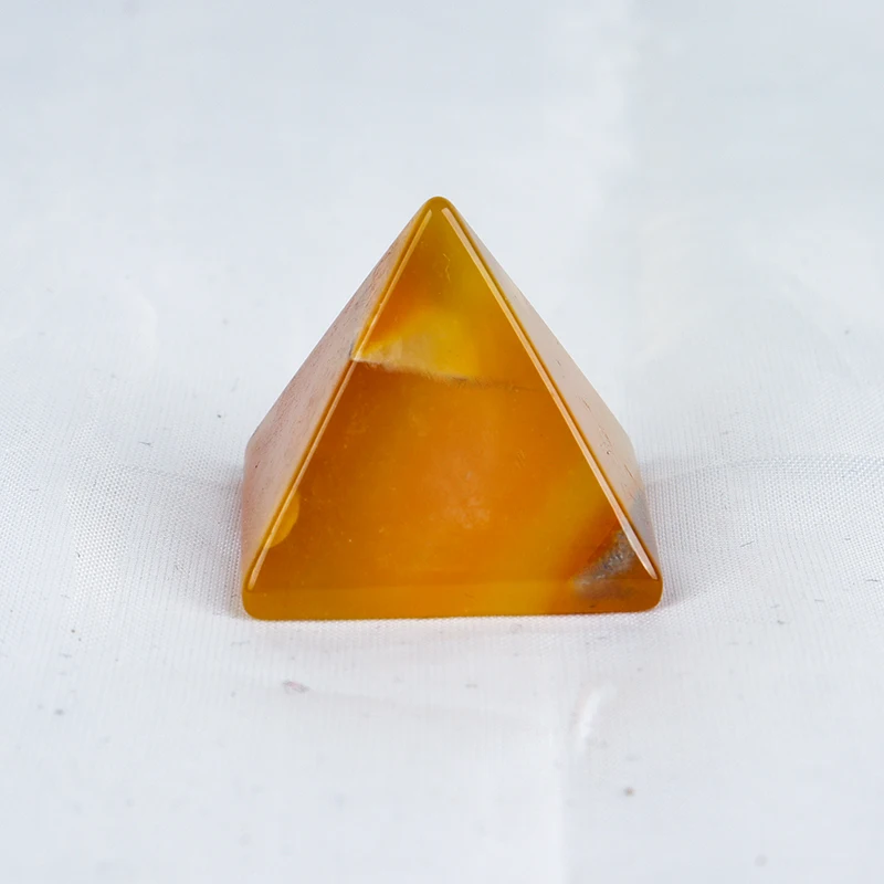 Hand Carved Agate Pyramid Natural Stone Egyptian Pyramids Healing Figurine, Crystal Meditation Ornament, Home Decor