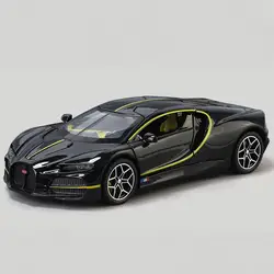 1:32 Bugatti Tourbillon V16 Supercar Diecast Model Car Toy - Premium Alloy Collectible for Children and Hobbyists (Black)
