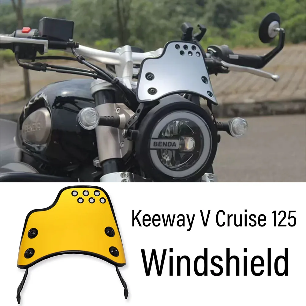 

New Motorcycle Accessories Fit Keeway V Cruise 125 Retro Style Windshield Apply For Keeway V Cruise 125 Vcruise125 V Cruise 125