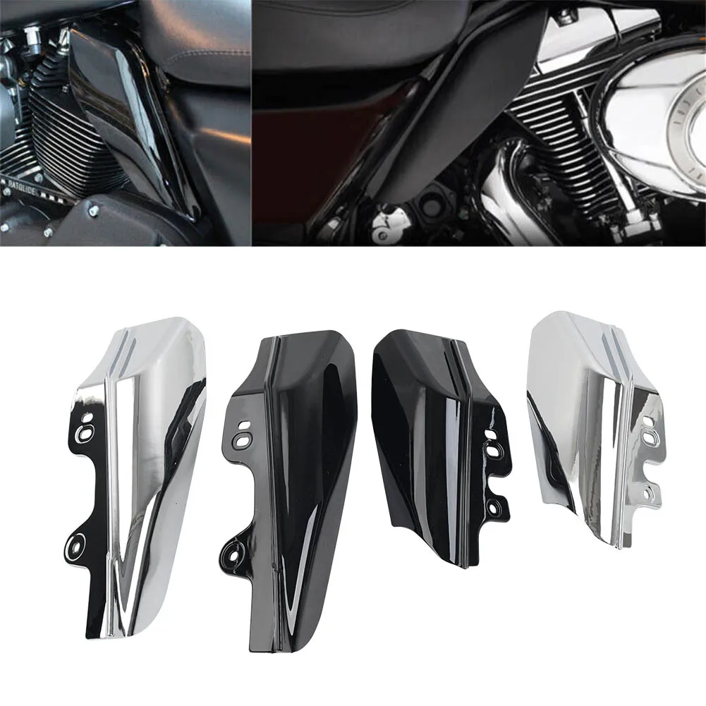 

2Pcs Motorcycle Mid-Frame Air Deflectors Heat Shield For Harley Touring Road King Road Glide Electra Glide FLHR FLHT FLHX