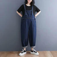 Loose Oversized Mom Jeans Overalls Women Casual Streetwear Wide Leg Denim Jumpsuit Vintage Strap Dungarees Baggy Cargo Pants - Image 6