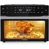 32QT Extra Large Air Fryer, 19-In-1 Air Fryer Toaster Oven Combo with Rotisserie and Dehydrator, 6 Accessories, 1800w, Black 1