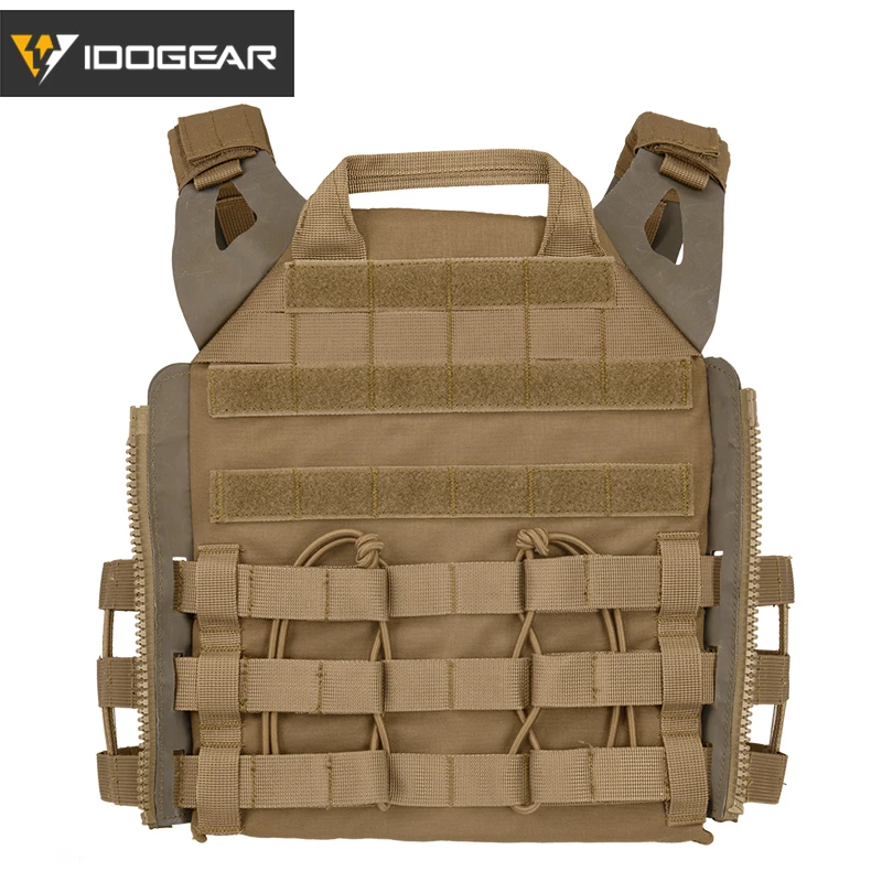 IDOGEAR JPC 2.0 Tactical Vest Plate Carrier MOLLE Body Armor 500D Nylon Tactical  Plate Carrier 3312