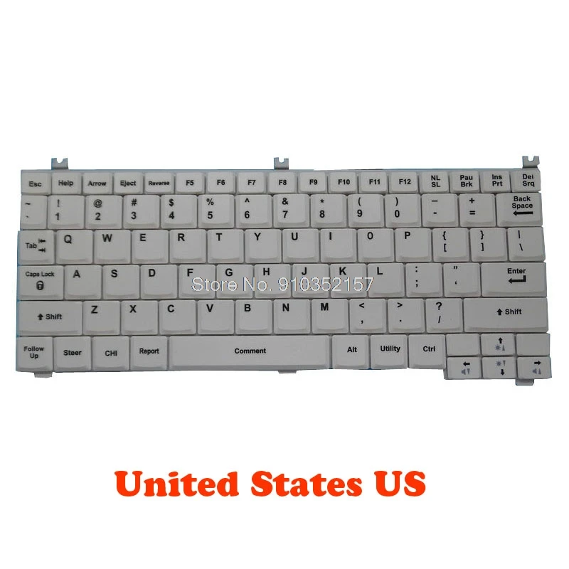 

For GE Healthcare Ultrasound Keyboard For LOGIQ i 2007 5315106-2 White English US Substitute