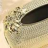 1Pcs high-end gold tissue box, napkin storage box, suitable for kitchens, restaurants, bathrooms, and desks 6
