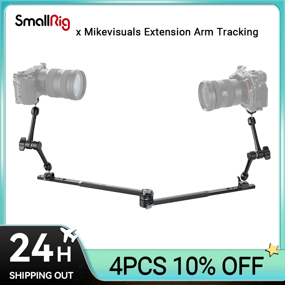 Smallrig X Mikevisali Extension Arm Tracking Shot Kit 70-49Cm Extension Range 360 ˚Fixed Bear Fino A 3Kg Tracking Shot Md4362