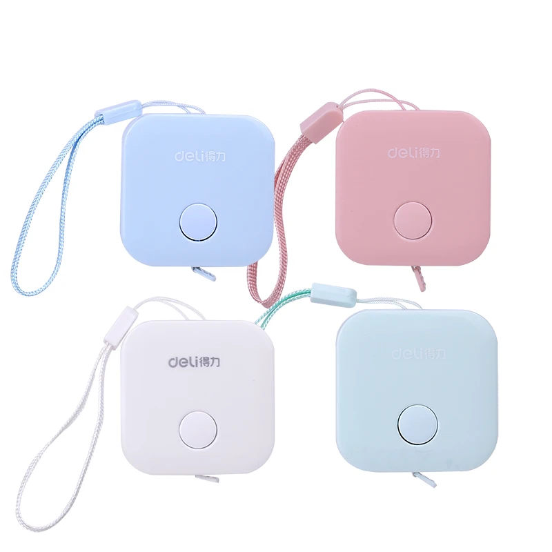Deli Measuring Tape 1.5M Portable Leather Soft Ruler Double Scale (CM/Inch) for Office School Home Stationery Supplies