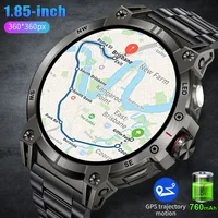 LIGE Super Durable 700mAh Large Battery Adult Mature Men Smart Watch Waterproof SmartWatch GPS Sports Tracker LED Flashlight Run 1