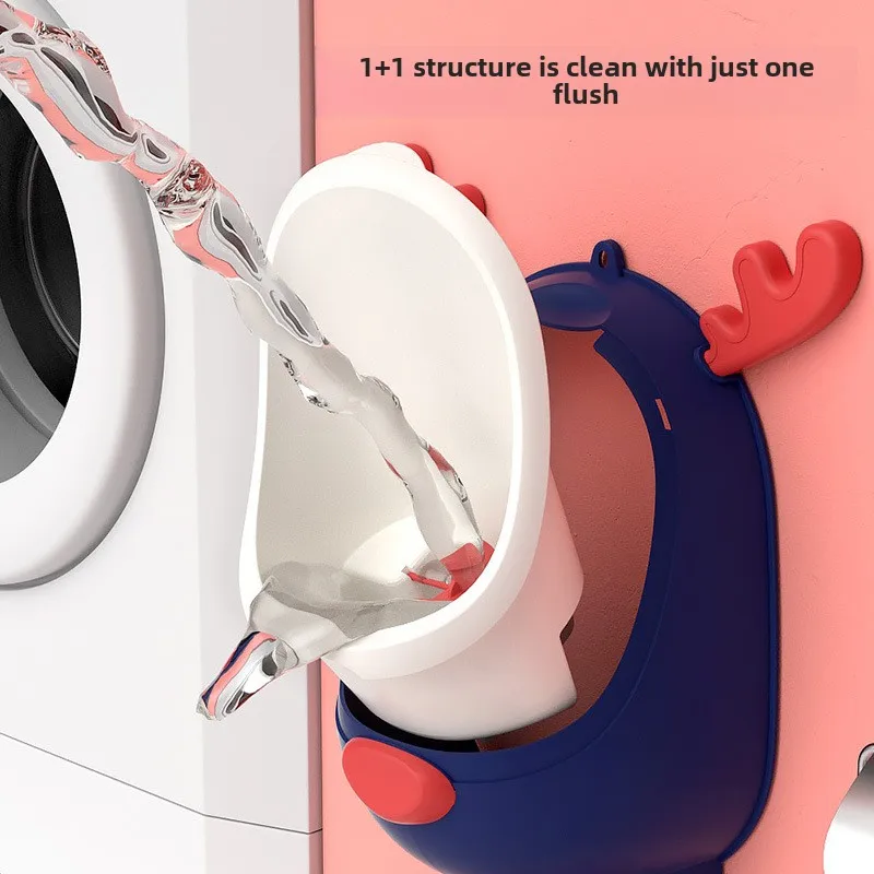 Cartoon Baby Toilet Urinal Boy Wall-mounted Adjustable Urinal Deer-shaped Boy Standing Toilet Training Urinal Easy To Clean 2