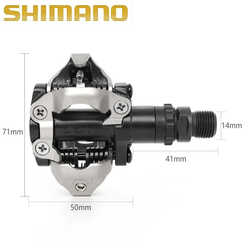 시마노 M520 SPD 페달(멀티 릴리스 클릿 포함) - 1쌍 SM-SH56 포함 자전거 부품 및 액세서리 Litepro Fixie Bike