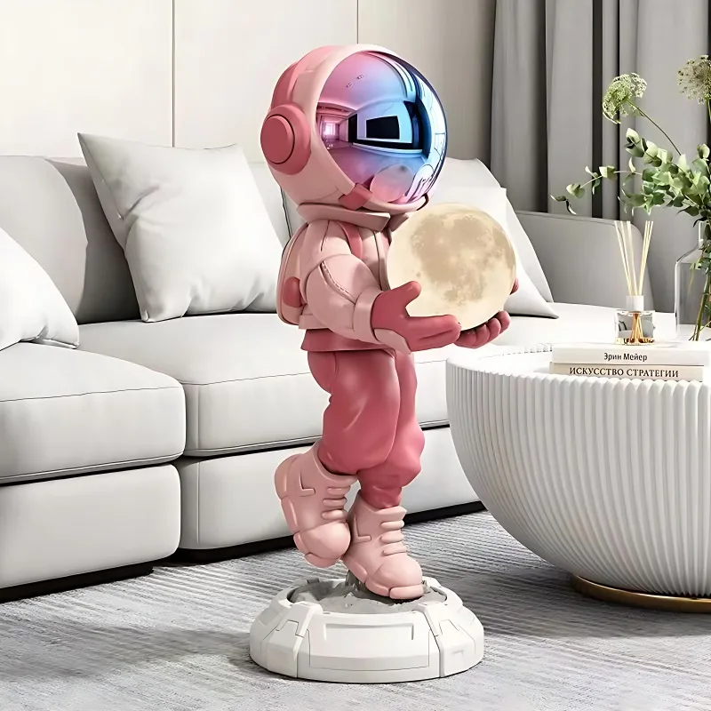 Astronaut Spaceman Floor Holding Lamp Ornaments, Light, Luxury, High-end Decoration, Luminous, Bluetooth Speaker, Living Room 3