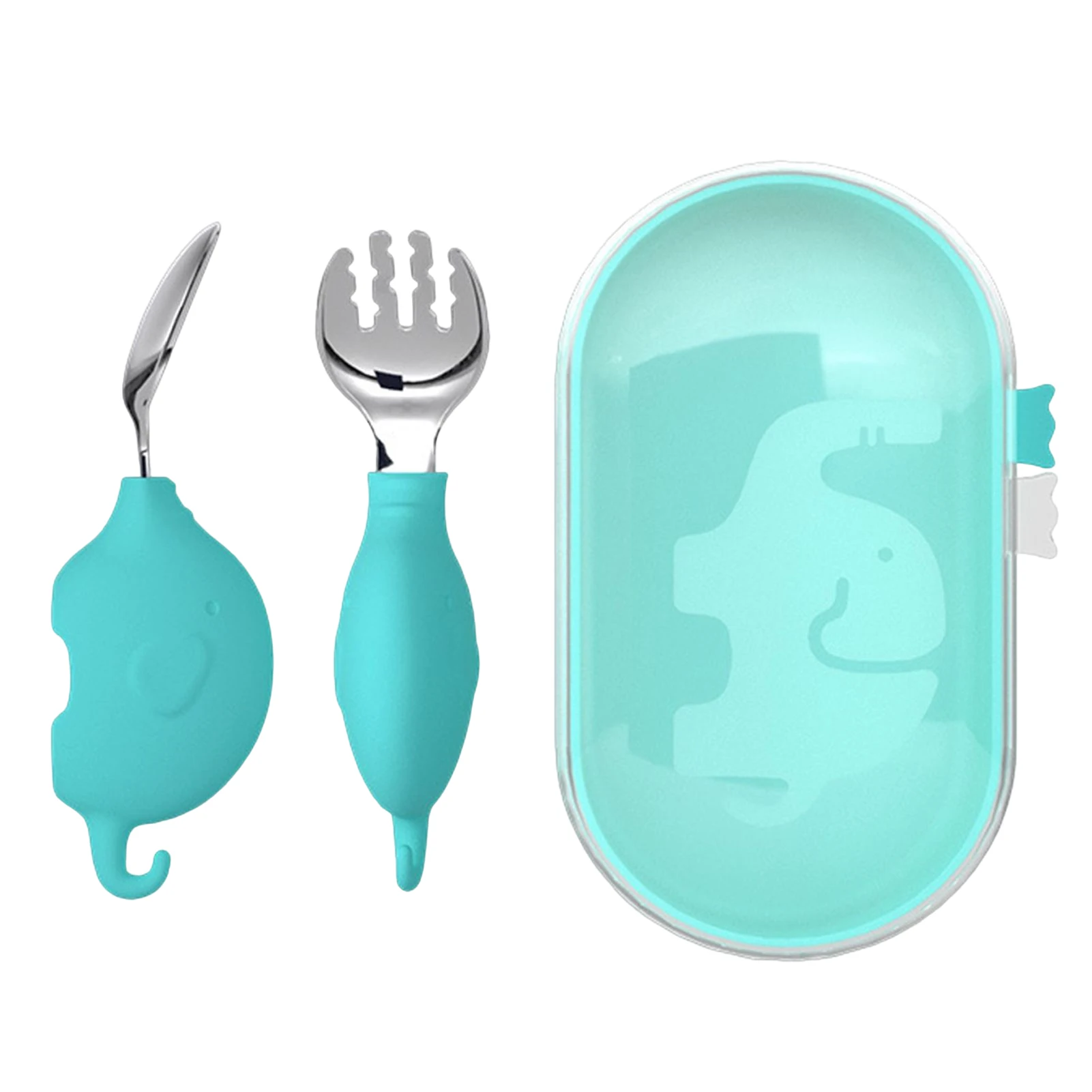 Toddler Forks And Spoons Kid Safe Utensils Children's Flatware Kids Cutlery Set Safe And Easy Grip Eating Spoon Fork Set With