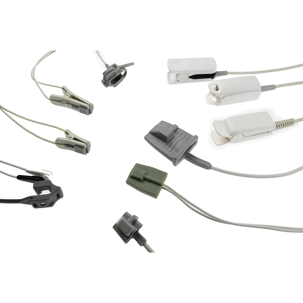 Adult Reusable SpO2 Sensor Probe - 10ft Cable For CONTEC, Mindray, Edan Monitors