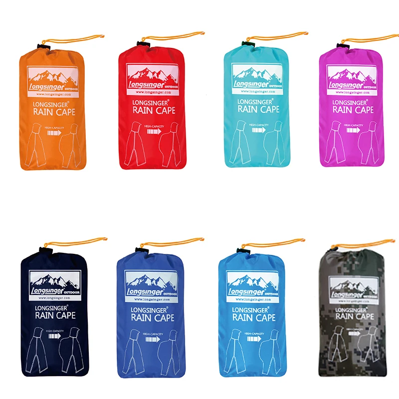 Raincoat 3 In 1 Outdoor Portable Reusable Waterproof Lightweight Raincoat Men Women Adjustable Hood and Arms for Hiking Hunting Climb