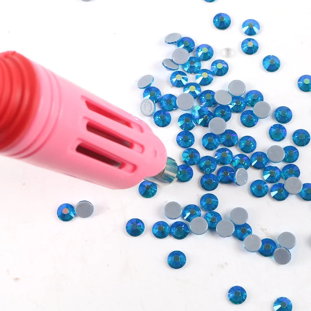 Fast Heated Hotfix Rhinestone Applicator Iron-on Wand Heat-fix Tool Gun Pen For Mixed Size Hot Fix Rhinestones Glass Diamond