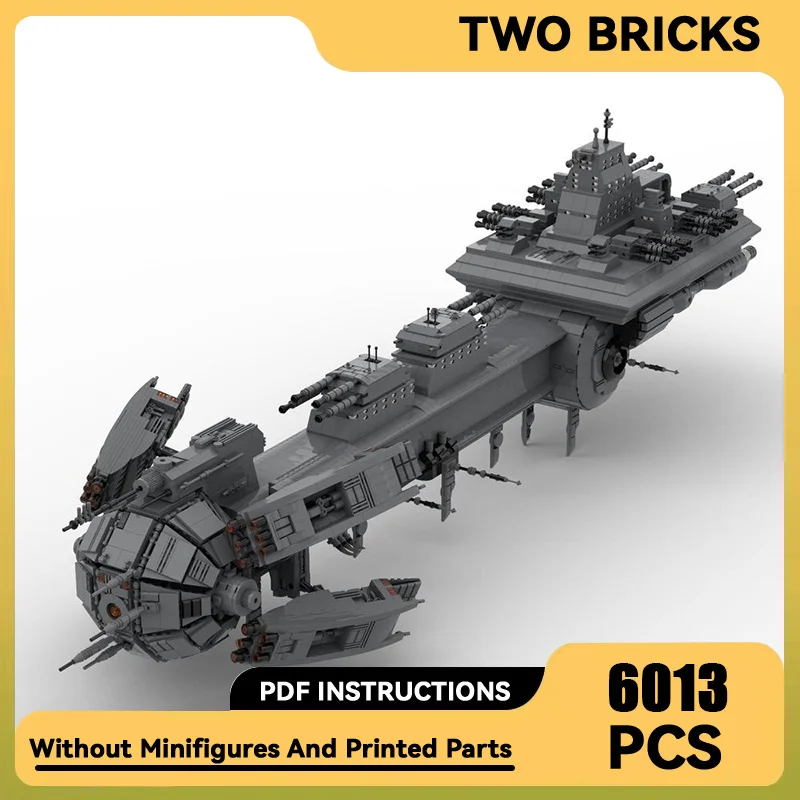 

Moc Building Blocks Classic Scarran Dreadnought Model Technology Bricks DIY Assembly Space Ship Toys For Kid Children