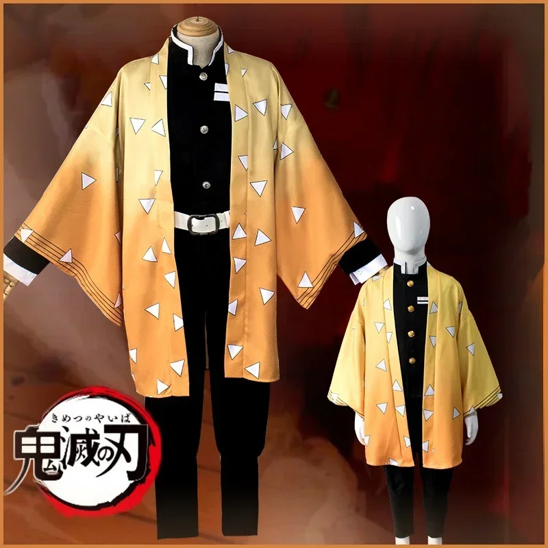 

Anime Cosplay Clothing Japanese Classic Adult Agatsuma Zenitsu Cosplay Costume Women Kimono Uniform Halloween Christmas Party