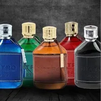 Eau de Toilette pour Homme Dumont Nitro 100ml, Série NITRO POUR HOMME, Elixir Rouge Bleu, Design en Cuir, Parfum de Luxe Haut de Gamme 4