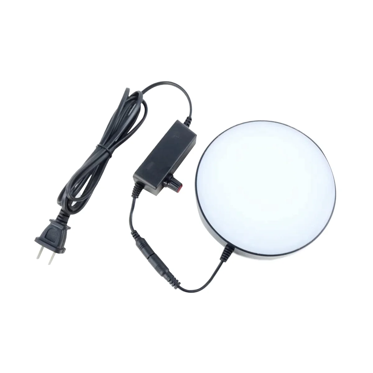 

White Adjustable Brightness Ring Light Illuminator with Power Adapter LED Ring Microscope Bottom Light US Plug