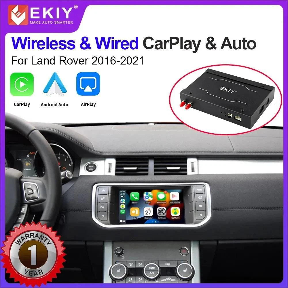 

EKIY Wireless Carplay For Land Rover/Range Rover/Evoque/Discovery 2016-2021 Android Auto Interface Mirror Link AirPlay Car Play