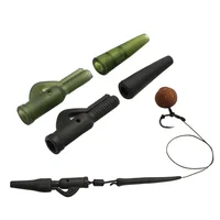 20x Carp Fihsing Lead Clip With Tail Rubber Color Green And Silt For Creating Lead Clip Safety Systems Carp Fishing Tackle 1