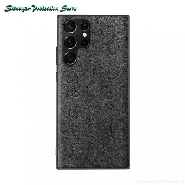 İtalyan ALCANTARA kılıf Samsung Galaxy S23 S22 Ultra S21 S20 FE S10 S9