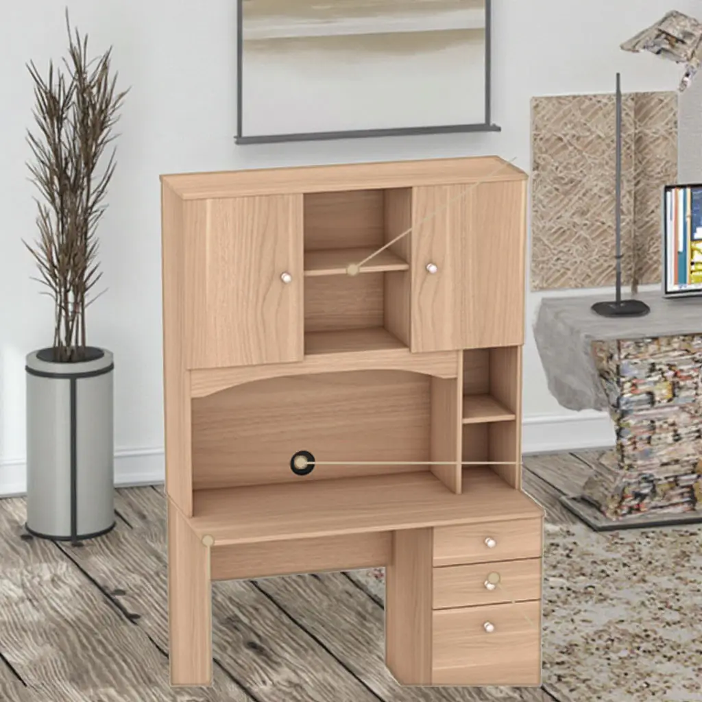 Wholesale Factory White Wooden Computer Desk Simple Design Gaming Laptop Table for Home Office  Furniture Desk