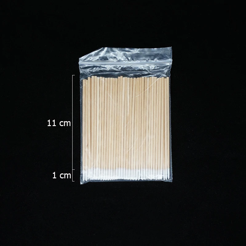 300Pcs Nails Wood Cotton Swab Clean Sticks Nail Polish Remover Art Tools Wooden Cotton Head Manicure Corrector Nail Polish Tool BEST SELLERS