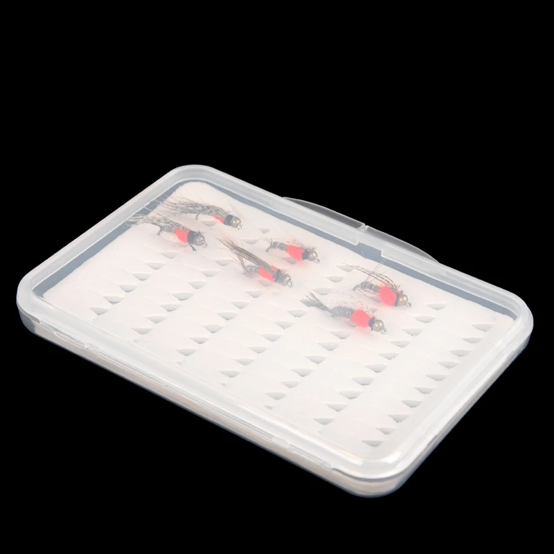 Waterproof Fly Fishing Lure Bait Flies Tackle Storage Box for Case  Container Transparent Fly Hook Box