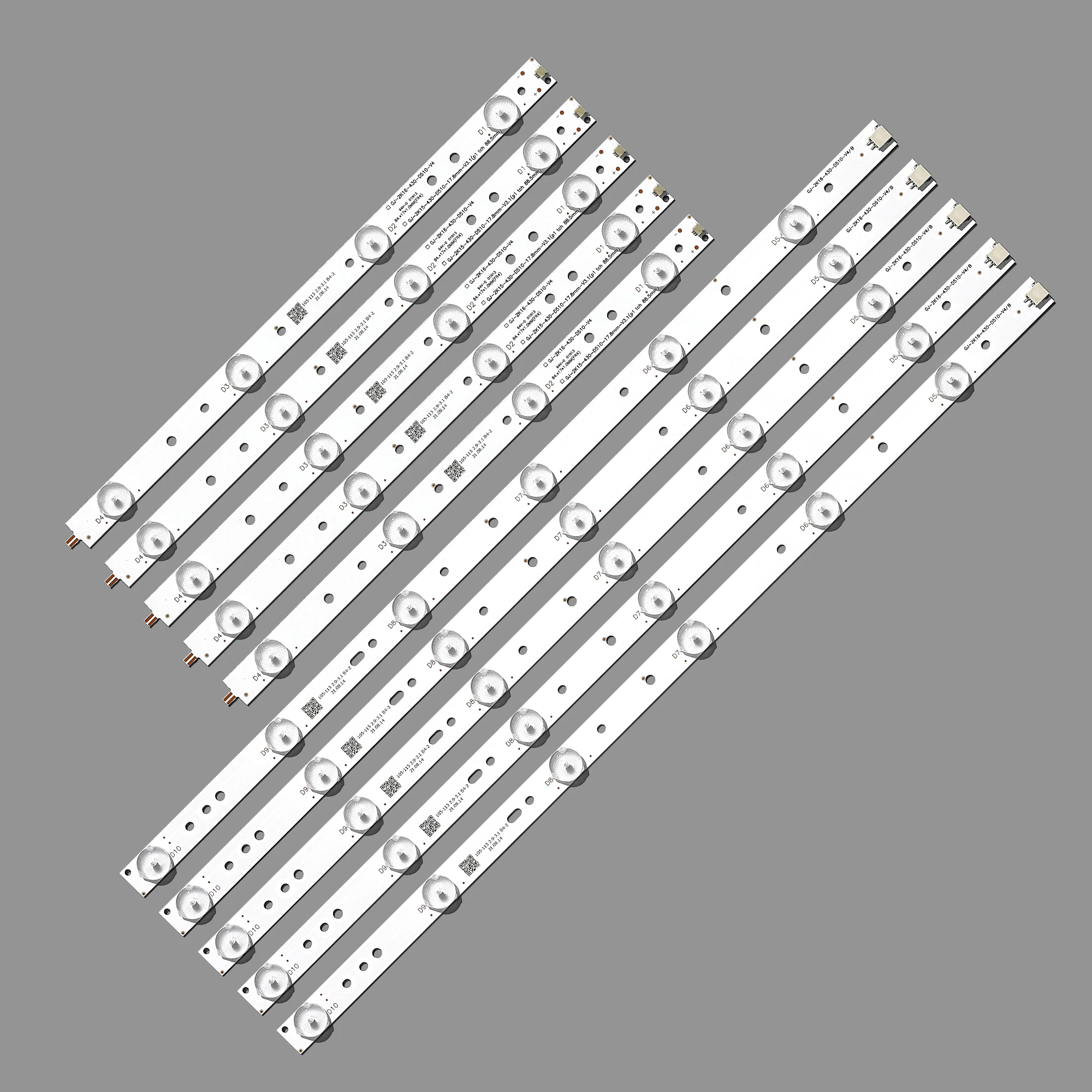 5PCS 10LED(3V) LED Ʈ Ʈ 43PFT4131 43PFS5301 43PUT4900 GJ-2K15-430-D510 GJ-2K16-430-D510-V4 01Q58-A BDM4350