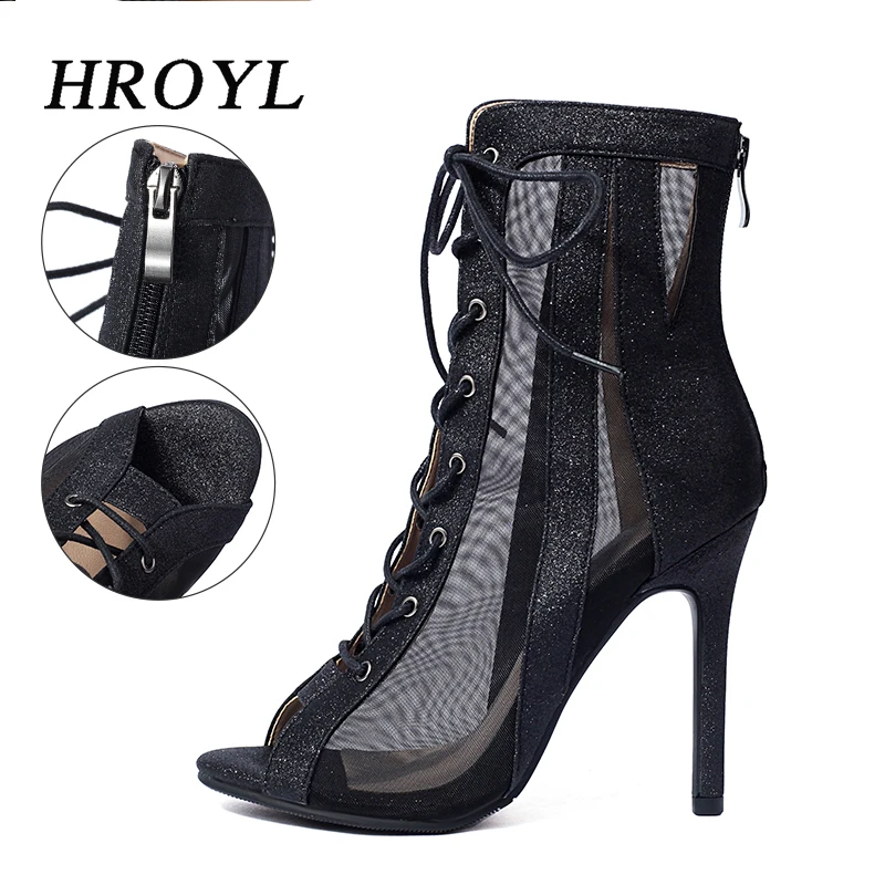 Women Heels Black Boots Sexy Pole Dance Shoes For Dancing Woman's Shoes Girls Ballroom Modern Tango Ladies Salsa Elegant Heels