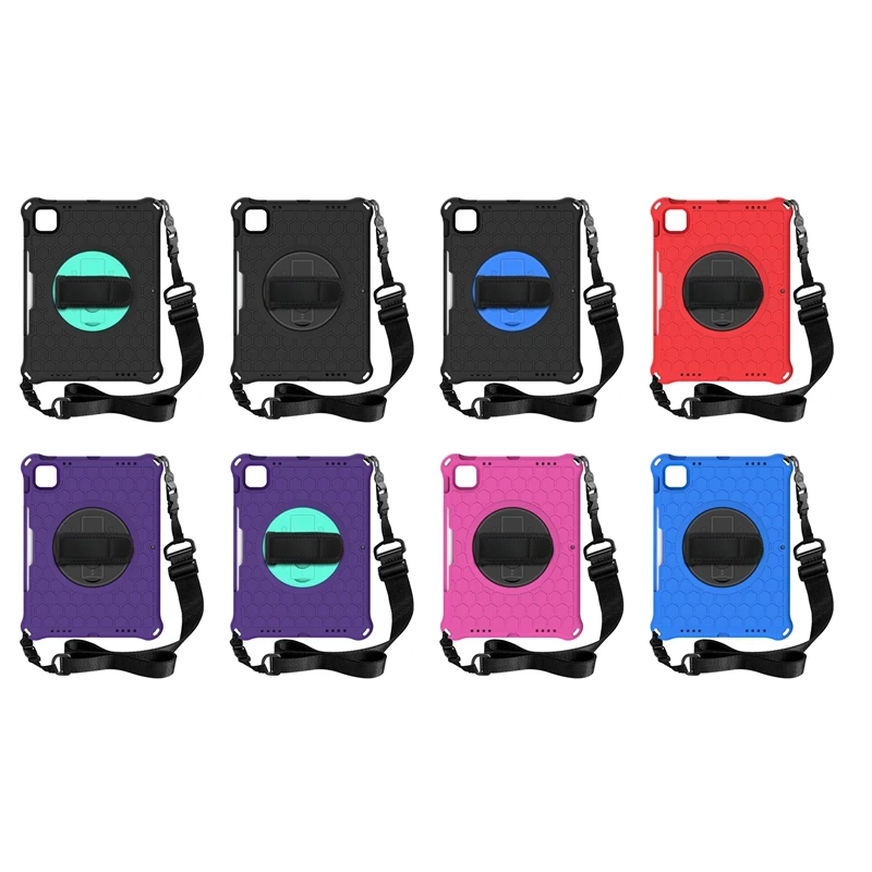 

Case For Ipad Pro 11 Inch 2021 2020 2018/ Ipad Air4 10.9 2020 Tablet Case Anti-Drop With Strap And Tablet Stand
