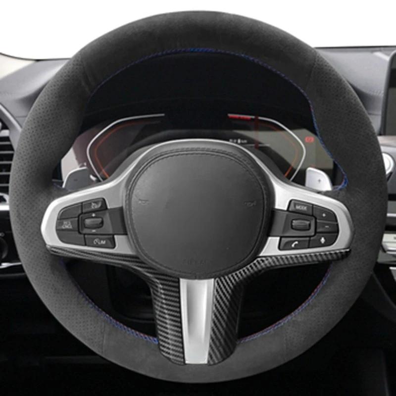 Premium Anti-Slip Suede Car Steering Wheel Cover