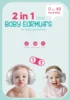 Baby Ear Protection Noise Cancelling Headphones 2-in-1 Convertible Design Noise Reduction Earmuffs for Infant Improves Sleep 4